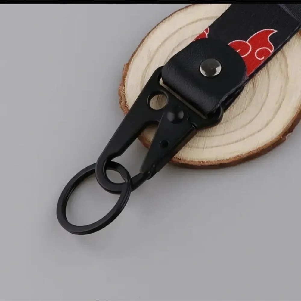 Anime naruto hand band keychain holder belt hook utility accessory